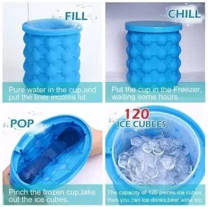 Silicone Ice Cube Maker Bucket – Easy-Release Ice Tray