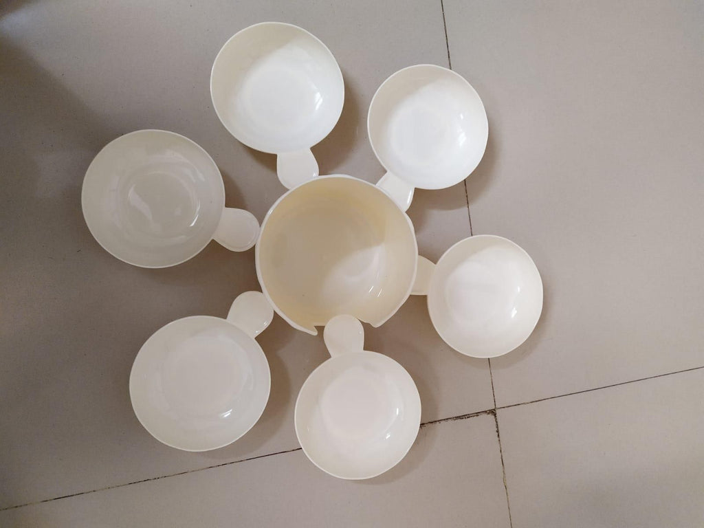 Colorful Plastic Macaron Dip Bowls Set of 6pcs