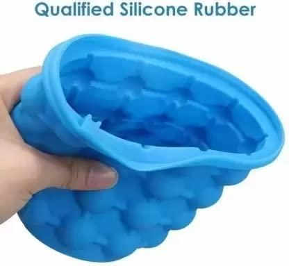 Silicone Ice Cube Maker Bucket – Easy-Release Ice Tray